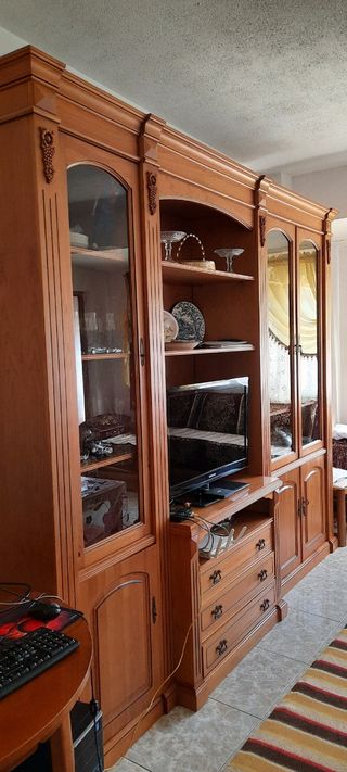 Vitrina madera maciza - Mueble salón