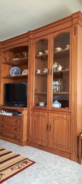 Vitrina madera maciza - Mueble salón