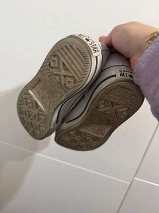 Converse plataforma blancas
