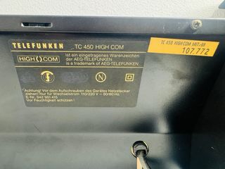 Telefunken TC 450 HiFi Vintage