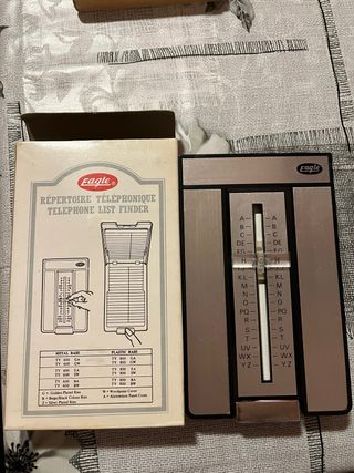 Rubrica telefonica a scatto vintage
