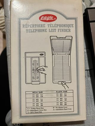 Rubrica telefonica a scatto vintage