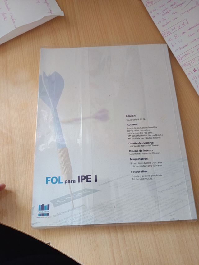 LIBRO FOL PARA IPE I. TOTALMENTE NUEVO.