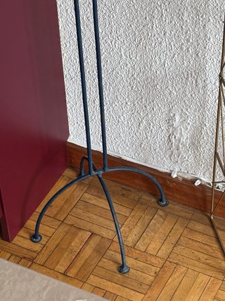 Candelabros metal azules
