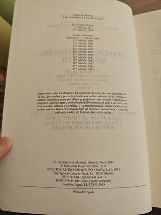 Manual de Derecho Mercantil: Vol. I.