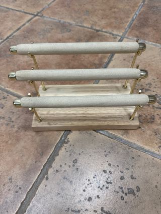 Expositor anillos - Madera y dorado
