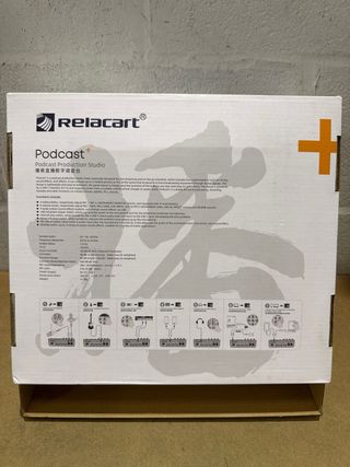 Mesa de audio para Podcast Relacart Podcast