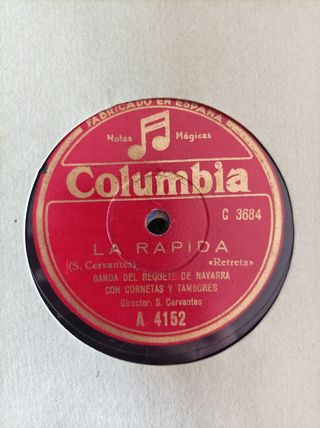 Disco de pizarra para gramófono