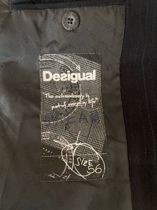 Abrigo Desigual bicolor