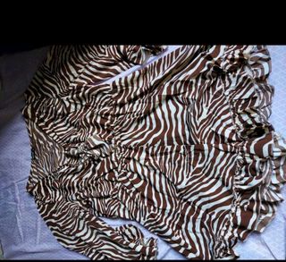 Mono cebra marrón blanco - xl