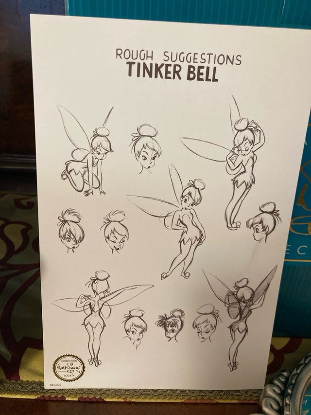 Tinker Bell Pauses to Reflect Peter Pan WDCC Membership Figurine Walt Disney classic collection