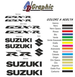 kit adesivi stickers suzuki gsxr