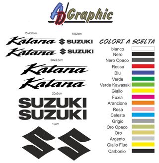 kit adesivi stickers suzuki katana 600 750