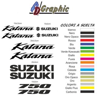 kit adesivi stickers suzuki katana 750