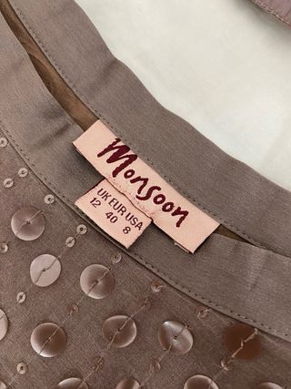 Vestido mauve 2 piezas