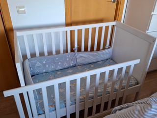 Cuna Ikea Sundvik blanca 60x120