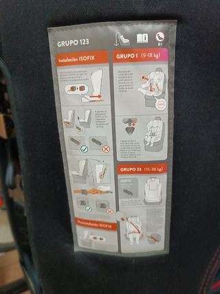 Silla coche bebé BQS roja