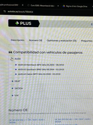 Bomba de combustible electrica BOSCH