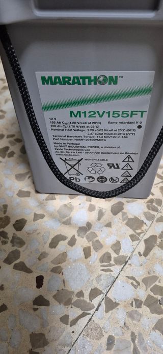 BATERIA 12V 155 AH  PARA SOLAR, CAMPER, CARAVANA.