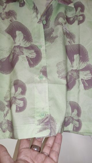 CAMISA CORTA ADIDAS ESTAMPADO FLORAL