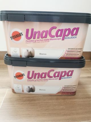 2x Pintura Titanlux UnaCapa Blanco 4 litros