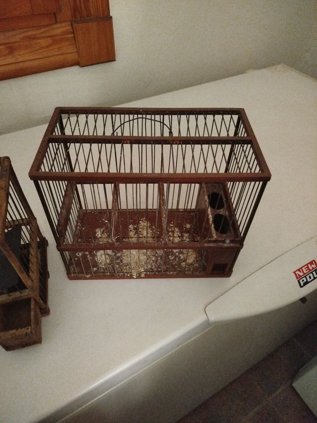 2 Jaulas pájaros antiguas