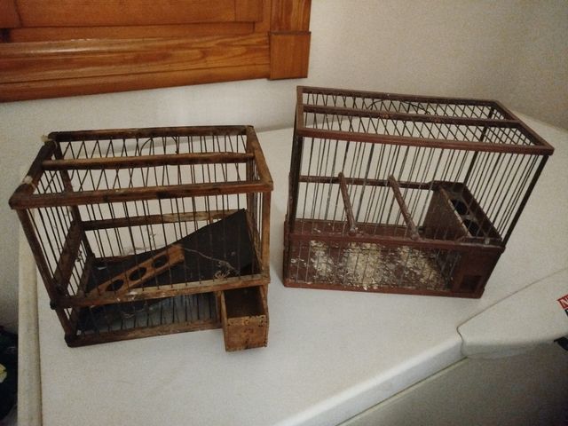 2 Jaulas pájaros antiguas