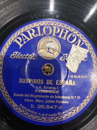 Discos de gramófono: Suspiros de España