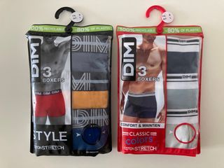 DIM. Lote 2 packs bóxers (6 bóxers). Talla L