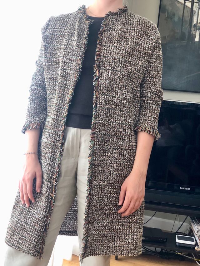 Chaqueta tweed multicolor