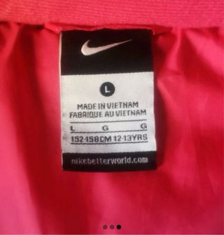 Chaqueta Nike niña talla L (12-13 años)