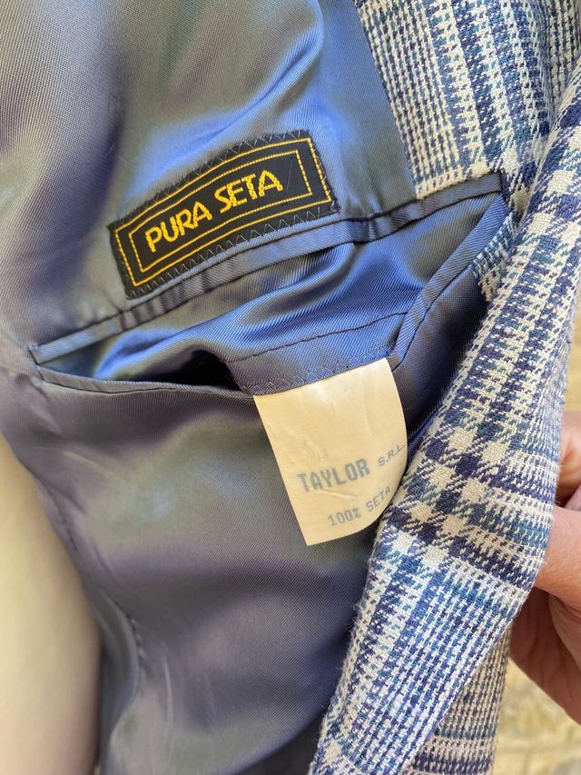 Giacca uomo pura seta