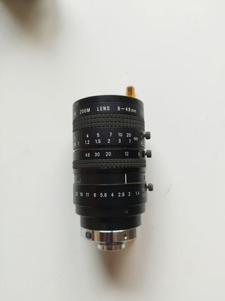 Zoom objetivo pentax y canon con tarjeta