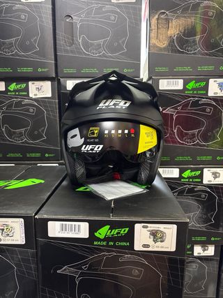 Casco moto XL trial jet ufo