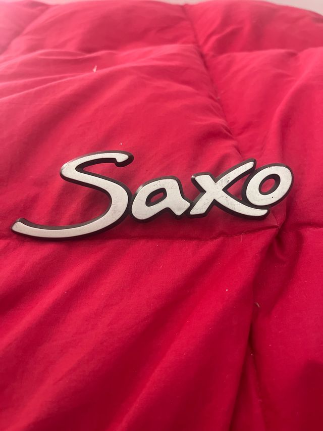 Emblema Citroen Saxo - Bianco/Nero