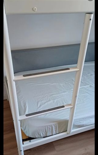 Litera infantil Ikea - Blanca y Gris