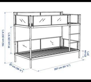 Litera infantil Ikea - Blanca y Gris