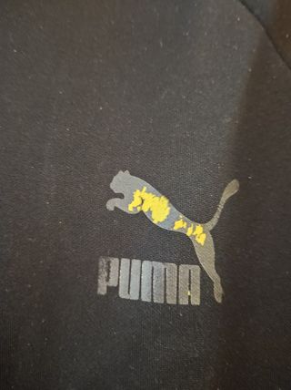 Sudadera negra hombre puma cremallera