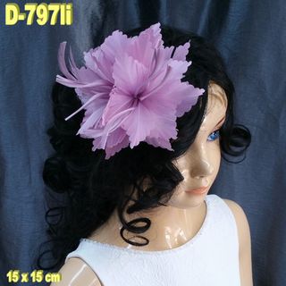Tocado Fiesta Flores en Lila