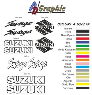 kit adesivi stickers suzuki savage