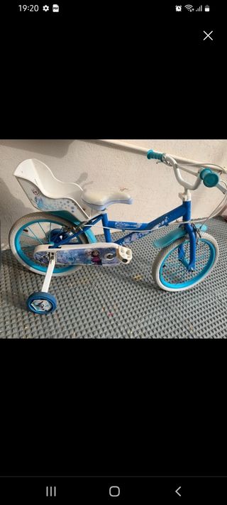 Bicicleta Frozen 16" niña.