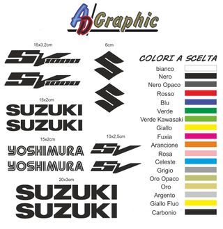kit adesivi stickers suzuki sv 1000