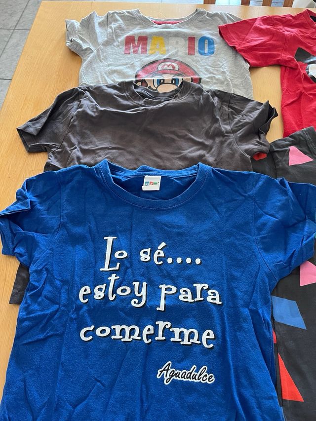 Lote 5 camisetas niño