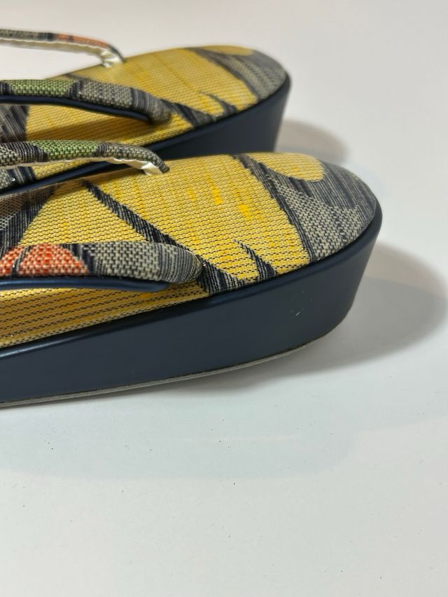 JAPANESE KIMONO HANDBAG PURSE ZORI SET 23cm VINTAGE AUTHENTIC