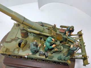 Maqueta de rotura cañón autopropulsado
