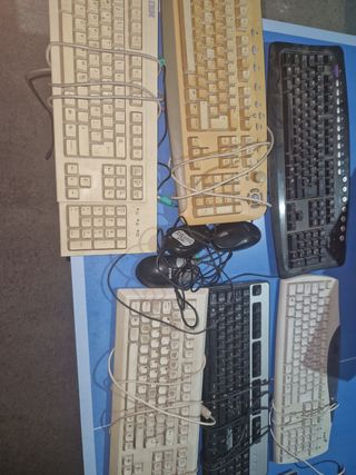 6 Teclados PC antiguos funcionando 100%