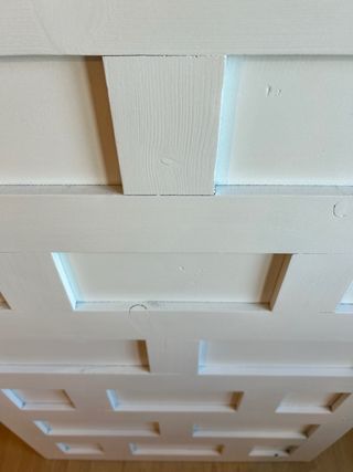 Puerta castellana lacada blanca