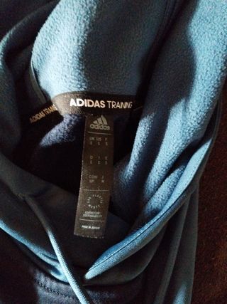 Sudadera Adidas azul y naranja