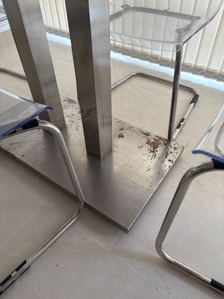 4 sillas comedor de metacrilato  y se regAla mesa 