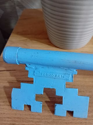 Appendiabiti con chiave turchese shabby chic